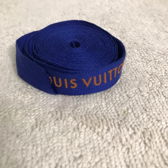 Louis Vuitton Grossgain Blue Jacquard Ribbon - Picture 1 of 7